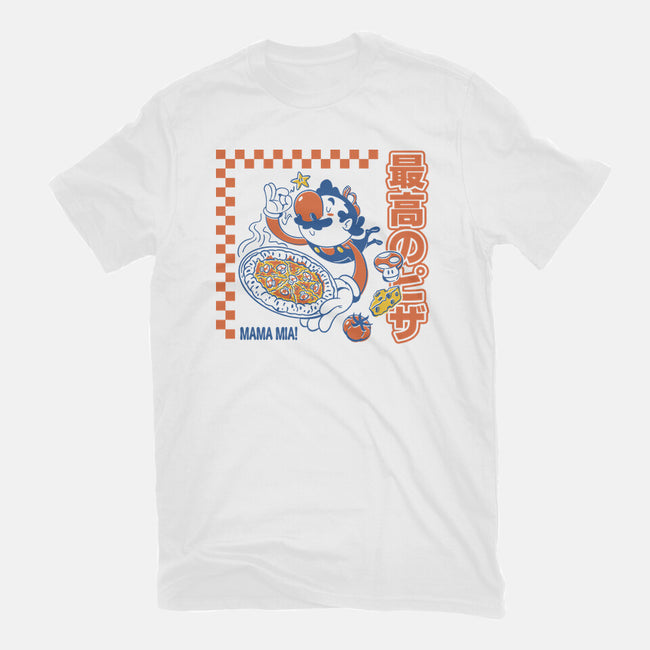 Pizza Time-Mens-Basic-Tee-Henrique Torres