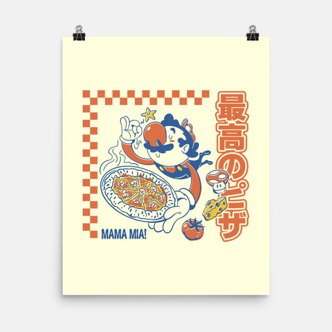 Pizza Time-None-Matte-Poster-Henrique Torres