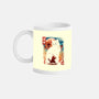 Samurai Cat Landscape-None-Mug-Drinkware-dandingeroz