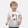Samurai Cat Landscape-Baby-Basic-Tee-dandingeroz