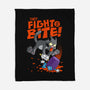 They Fight And Bite-None-Fleece-Blanket-Jorgetiradoart