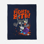 They Fight And Bite-None-Fleece-Blanket-Jorgetiradoart