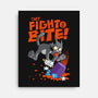 They Fight And Bite-None-Stretched-Canvas-Jorgetiradoart