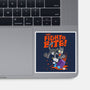 They Fight And Bite-None-Glossy-Sticker-Jorgetiradoart