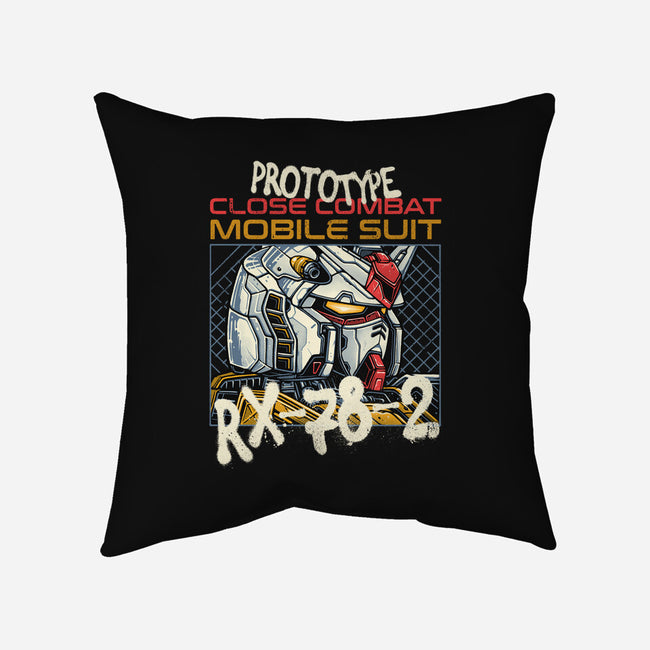 Close Combat Mobile Suit-None-Removable Cover w Insert-Throw Pillow-momma_gorilla