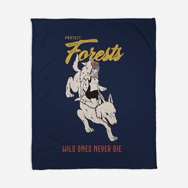 Protect Forests-None-Fleece-Blanket-sebasebi
