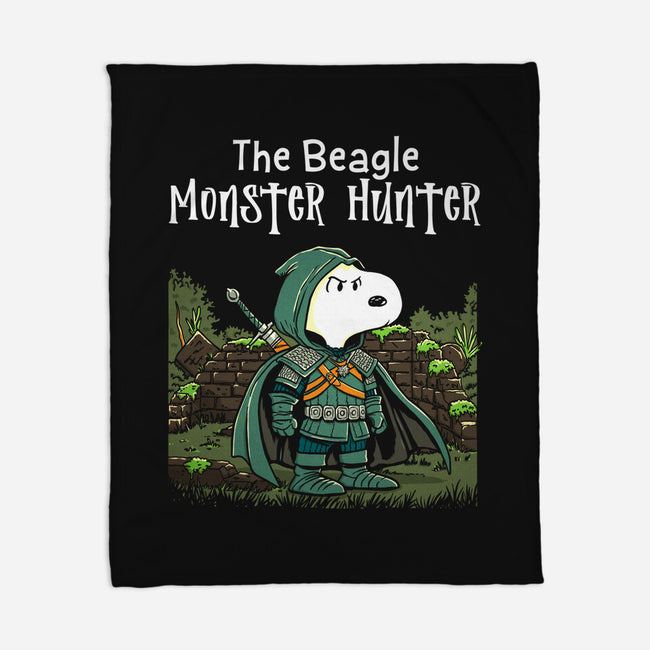 Beagle Monster Hunter-None-Fleece-Blanket-P1yu5h
