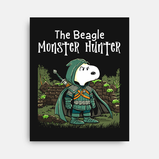 Beagle Monster Hunter-None-Stretched-Canvas-P1yu5h