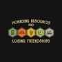 Hoarding Resources And Losing Friends-Mens-Basic-Tee-kg07