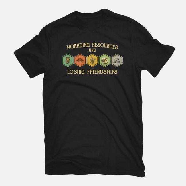 Hoarding Resources And Losing Friends-Mens-Basic-Tee-kg07