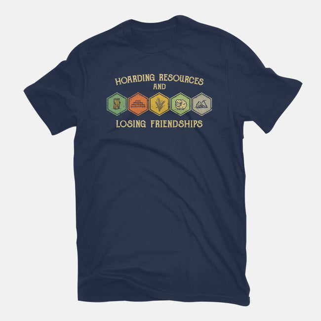 Hoarding Resources And Losing Friends-Mens-Basic-Tee-kg07