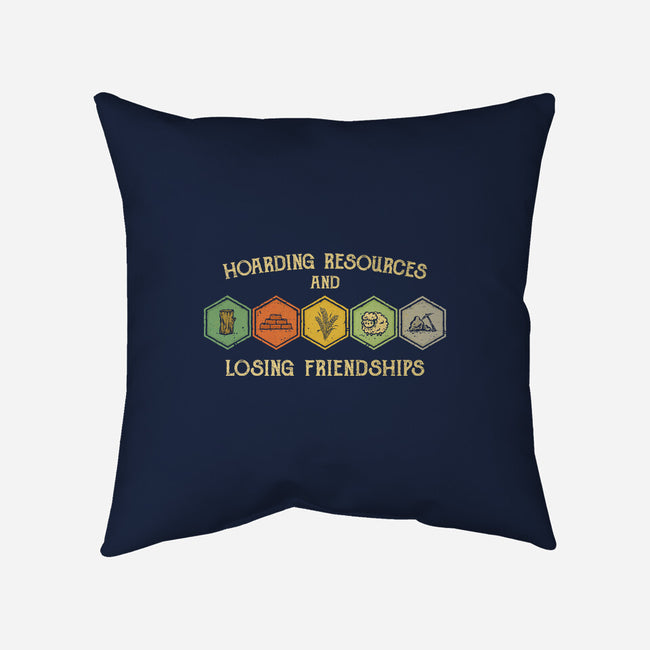 Hoarding Resources And Losing Friends-None-Removable Cover w Insert-Throw Pillow-kg07