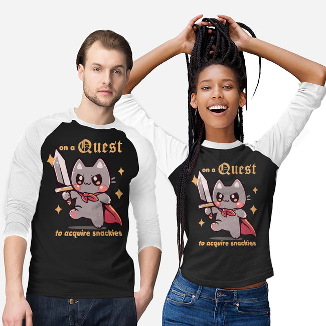 On A Quest To Acquire Snackies-Unisex-Baseball-Tee-TechraNova