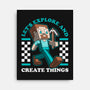 Game Mascot Block Guy-None-Stretched-Canvas-Studio Mootant