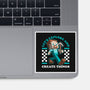 Game Mascot Block Guy-None-Glossy-Sticker-Studio Mootant