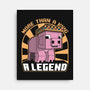 Pig Legend Gamer-None-Stretched-Canvas-Studio Mootant