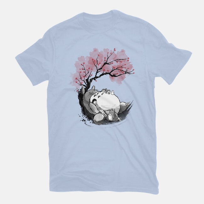 Sakura Neighbor Sumi-e-Mens-Basic-Tee-DrMonekers