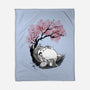 Sakura Neighbor Sumi-e-None-Fleece-Blanket-DrMonekers
