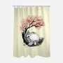 Sakura Neighbor Sumi-e-None-Polyester-Shower Curtain-DrMonekers