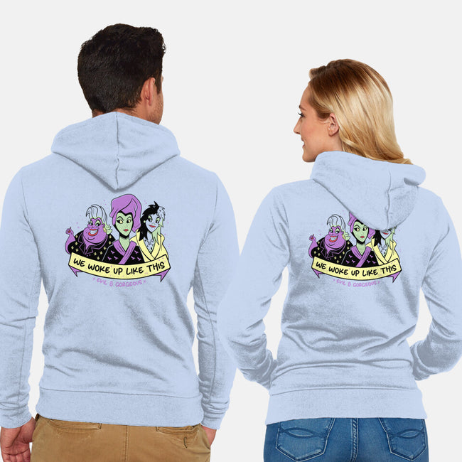 We Woke Up Like This-Unisex-Zip-Up-Sweatshirt-yumie