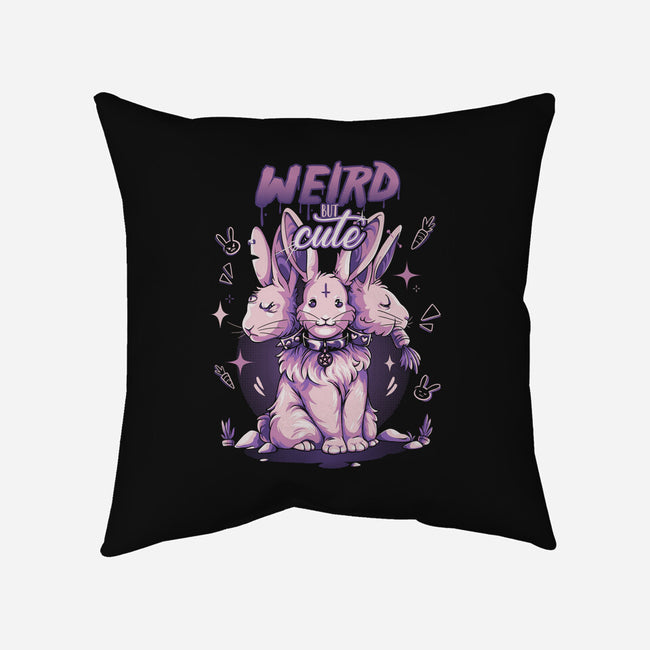 Weird But Cute Bunnies-None-Removable Cover w Insert-Throw Pillow-yumie