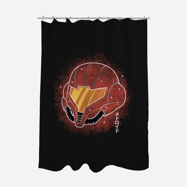 Galactic Huntress Galaxy-None-Polyester-Shower Curtain-Astrobot Invention