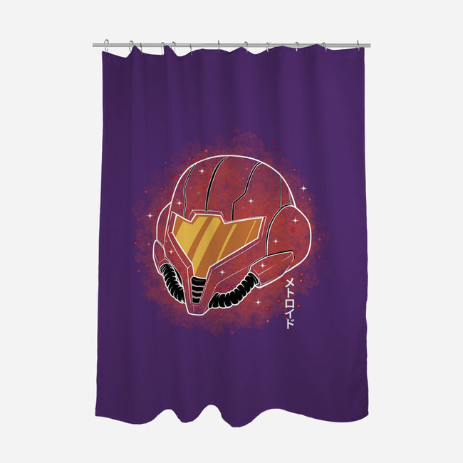 Galactic Huntress Galaxy-None-Polyester-Shower Curtain-Astrobot Invention