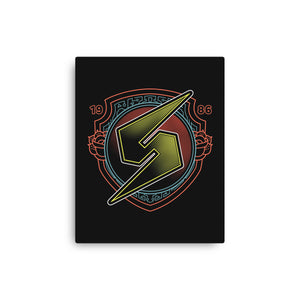 Neon Line-Art Samus Emblem