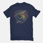 Neon Line-Art Samus Emblem-Mens-Premium-Tee-Astrobot Invention