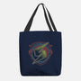 Neon Line-Art Samus Emblem-None-Basic Tote-Bag-Astrobot Invention