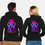 Clown Shadows-Unisex-Zip-Up-Sweatshirt-spoilerinc