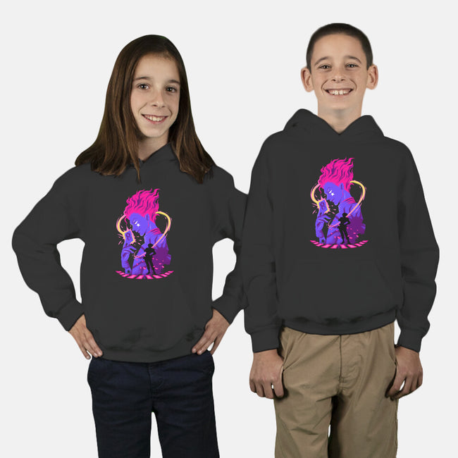 Clown Shadows-Youth-Pullover-Sweatshirt-spoilerinc