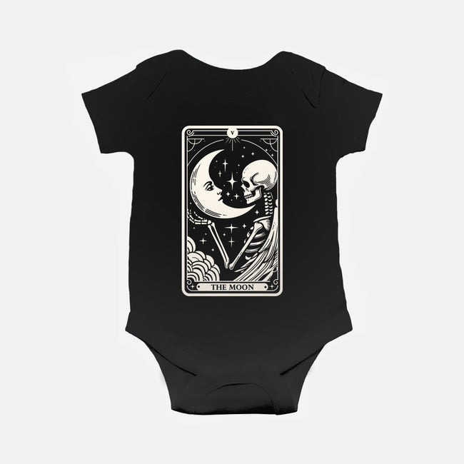 The Moon Tarot Skull-Baby-Basic-Onesie-Eoli Studio