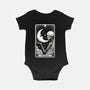 The Moon Tarot Skull-Baby-Basic-Onesie-Eoli Studio