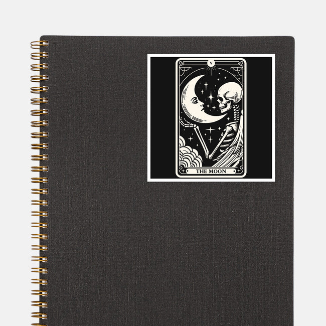 The Moon Tarot Skull-None-Glossy-Sticker-Eoli Studio