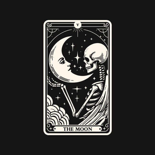 The Moon Tarot Skull-None-Drawstring-Bag-Eoli Studio