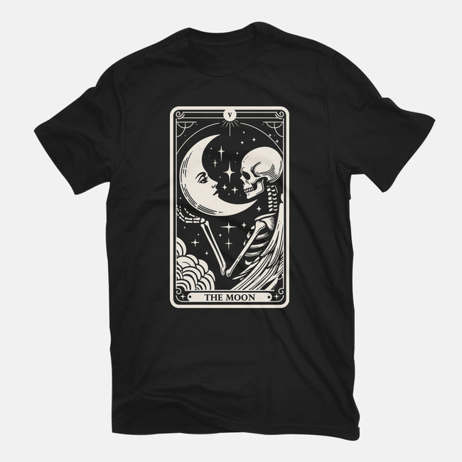The Moon Tarot Skull-Mens-Basic-Tee-Eoli Studio