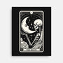 The Moon Tarot Skull-None-Stretched-Canvas-Eoli Studio