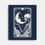 The Moon Tarot Skull-None-Stretched-Canvas-Eoli Studio