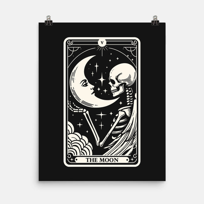 The Moon Tarot Skull-None-Matte-Poster-Eoli Studio