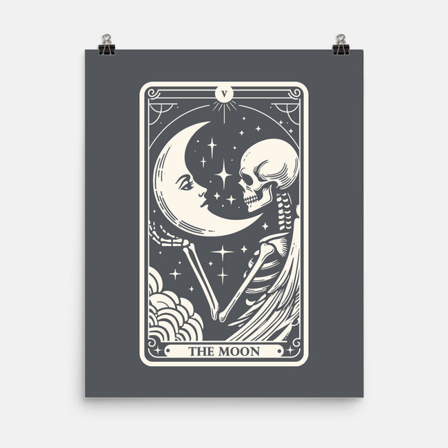 The Moon Tarot Skull-None-Matte-Poster-Eoli Studio