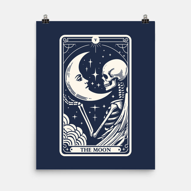 The Moon Tarot Skull-None-Matte-Poster-Eoli Studio