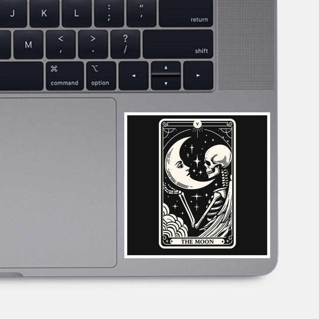 The Moon Tarot Skull-None-Glossy-Sticker-Eoli Studio