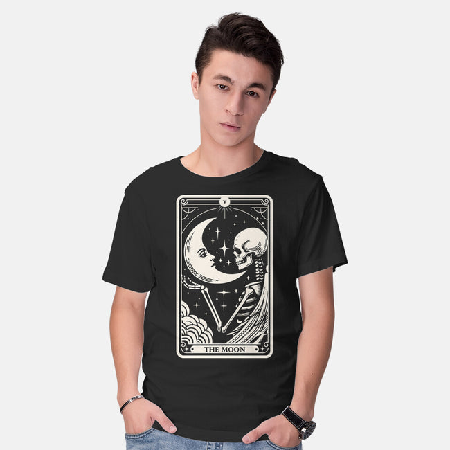 The Moon Tarot Skull-Mens-Basic-Tee-Eoli Studio