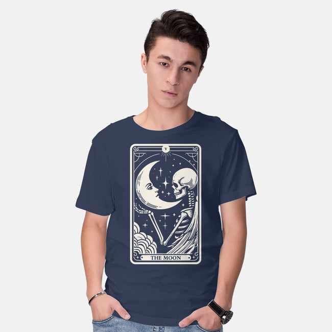 The Moon Tarot Skull-Mens-Basic-Tee-Eoli Studio