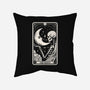 The Moon Tarot Skull-None-Removable Cover w Insert-Throw Pillow-Eoli Studio
