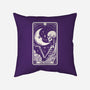 The Moon Tarot Skull-None-Removable Cover w Insert-Throw Pillow-Eoli Studio