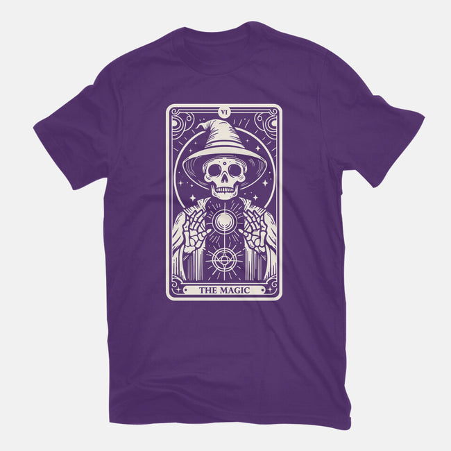 The Magic Tarot Skull-Womens-Basic-Tee-Eoli Studio