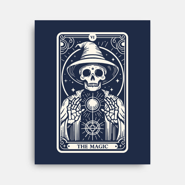 The Magic Tarot Skull-None-Stretched-Canvas-Eoli Studio