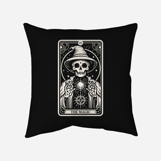 The Magic Tarot Skull-None-Removable Cover w Insert-Throw Pillow-Eoli Studio